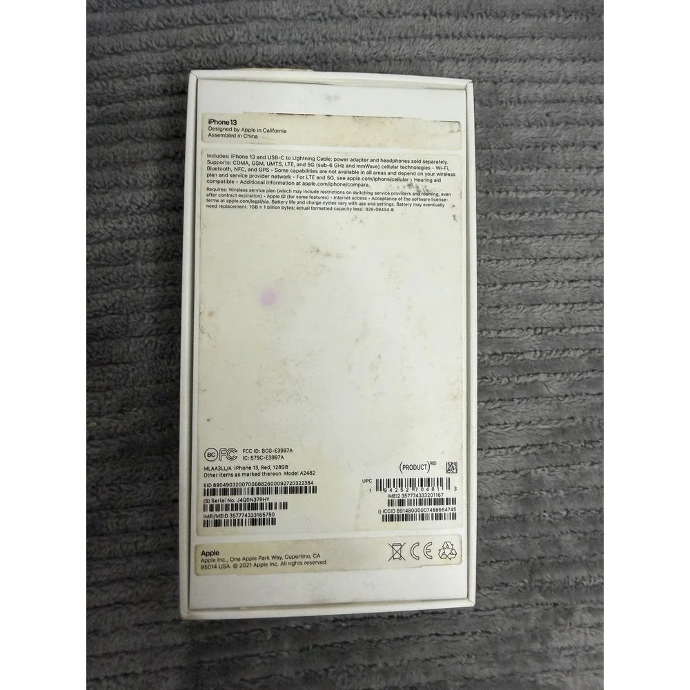 Apple iPhone 13 Mini BOX ONLY - No Phone
